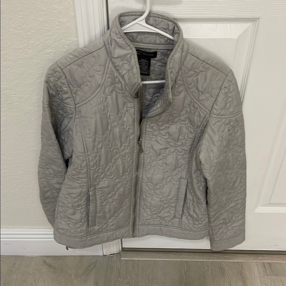 Gray Quilted Women's Jacket
